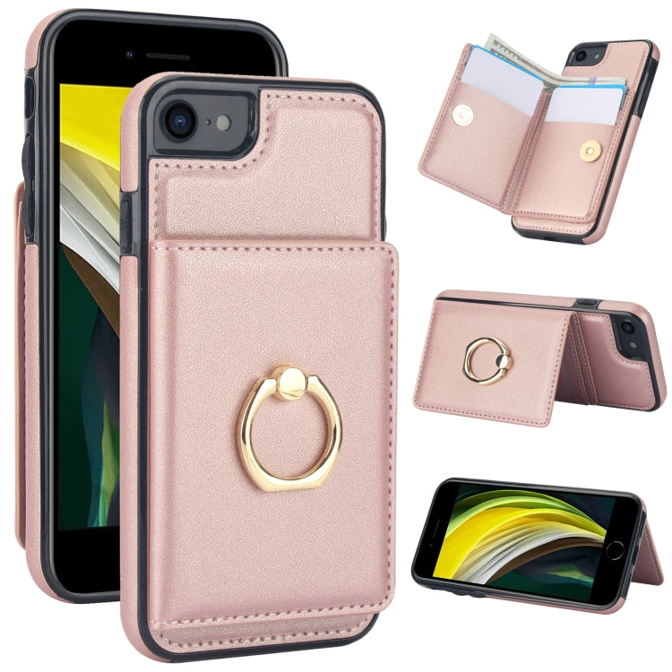 RFID Anti-theft Card Ring Holder Phone Case, For iPhone XS Max, For iPhone 8 Plus / 7 Plus