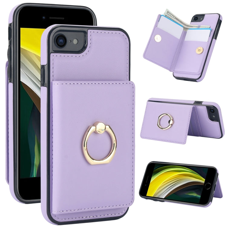 RFID Anti-theft Card Ring Holder Phone Case, For iPhone XS Max, For iPhone 8 Plus / 7 Plus