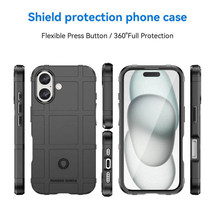 Full Coverage Shockproof TPU Phone Case, For iPhone 16 Pro Max, For iPhone 16 Pro, For iPhone 16 Plus, For iPhone 16, iPhone 16e