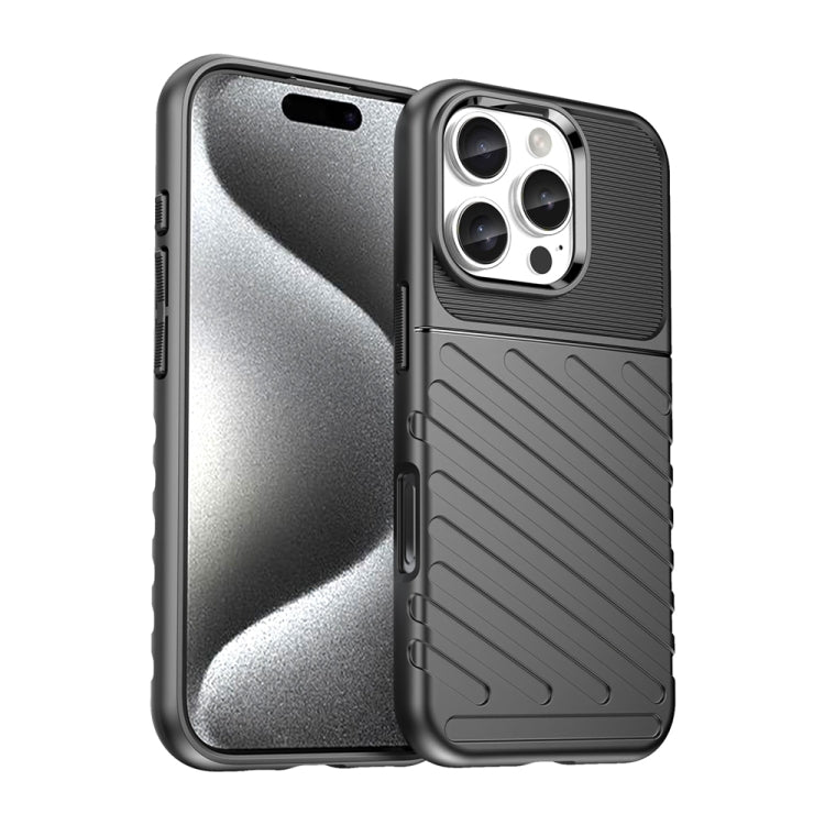 Thunderbolt Shockproof Soft TPU Phone Case, For iPhone 16 Pro Max, For iPhone 16 Pro, For iPhone 16 Plus, For iPhone 16, iPhone 16e