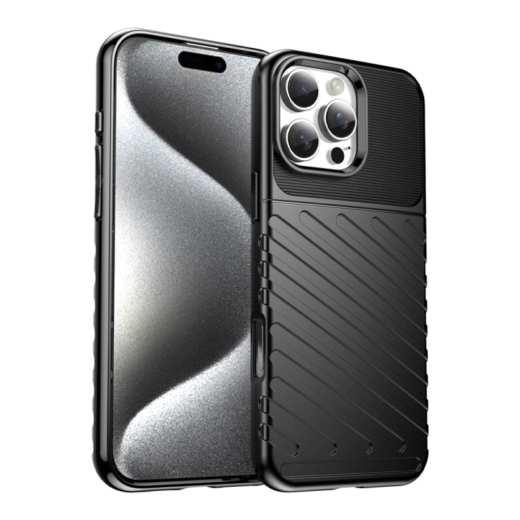 Thunderbolt Shockproof Soft TPU Phone Case, For iPhone 16 Pro Max, For iPhone 16 Pro, For iPhone 16 Plus, For iPhone 16, iPhone 16e