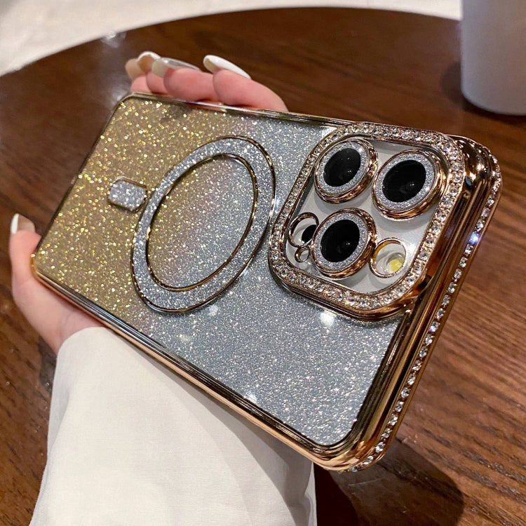 Diamond Gradient Glitter Plated MagSafe Phone Case, For iPhone 14 Pro, For iPhone 14 Pro Max, For iPhone 13 Pro Max, For iPhone 13 Pro, For iPhone 13