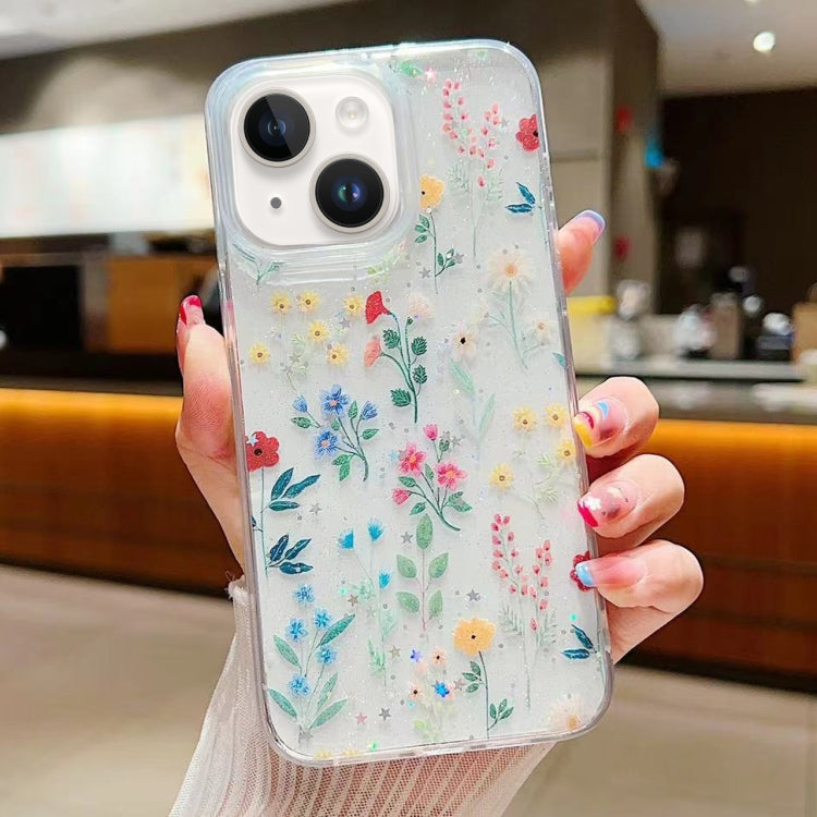 Fresh Small Floral Epoxy TPU Phone Case, For iPhone 15 Pro, For iPhone 15 Plus, For iPhone 15, For iPhone 14 Plus, For iPhone 14