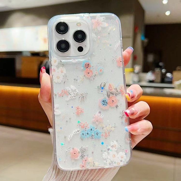 Fresh Small Floral Epoxy TPU Phone Case, For iPhone 13, For iPhone 13 mini, For iPhone 12, For iPhone 12 Pro Max, For iPhone 12 Pro