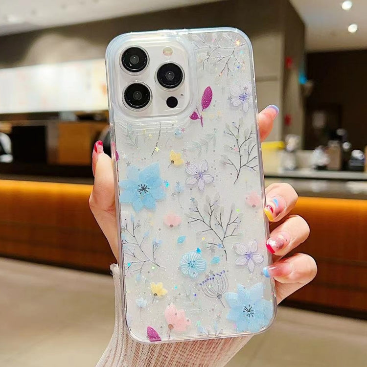 Fresh Small Floral Epoxy TPU Phone Case, For iPhone 13, For iPhone 13 mini, For iPhone 12, For iPhone 12 Pro Max, For iPhone 12 Pro