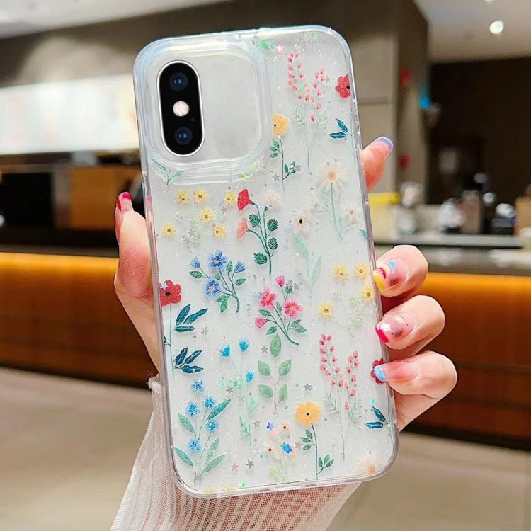 Fresh Small Floral Epoxy TPU Phone Case, For iPhone XS Max, For iPhone 7 Plus / 8 Plus, For iPhone X / XS