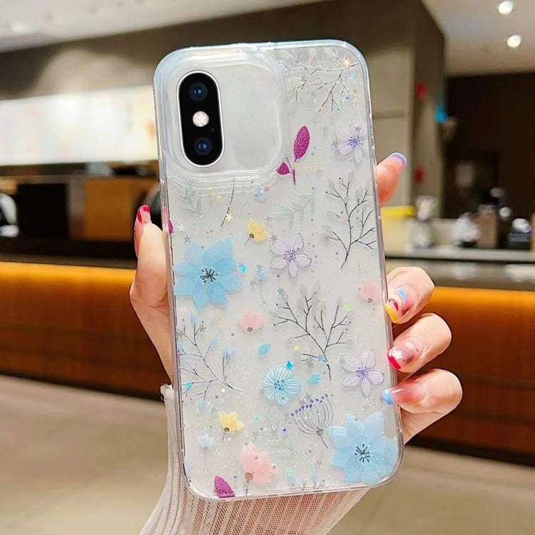 Fresh Small Floral Epoxy TPU Phone Case, For iPhone XS Max, For iPhone 7 Plus / 8 Plus, For iPhone X / XS