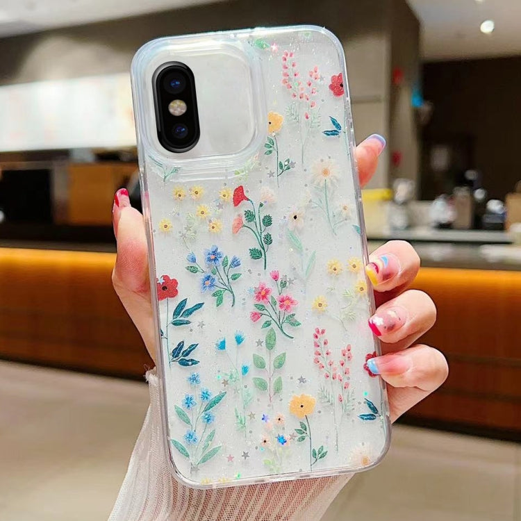 Fresh Small Floral Epoxy TPU Phone Case, For iPhone XS Max, For iPhone 7 Plus / 8 Plus, For iPhone X / XS