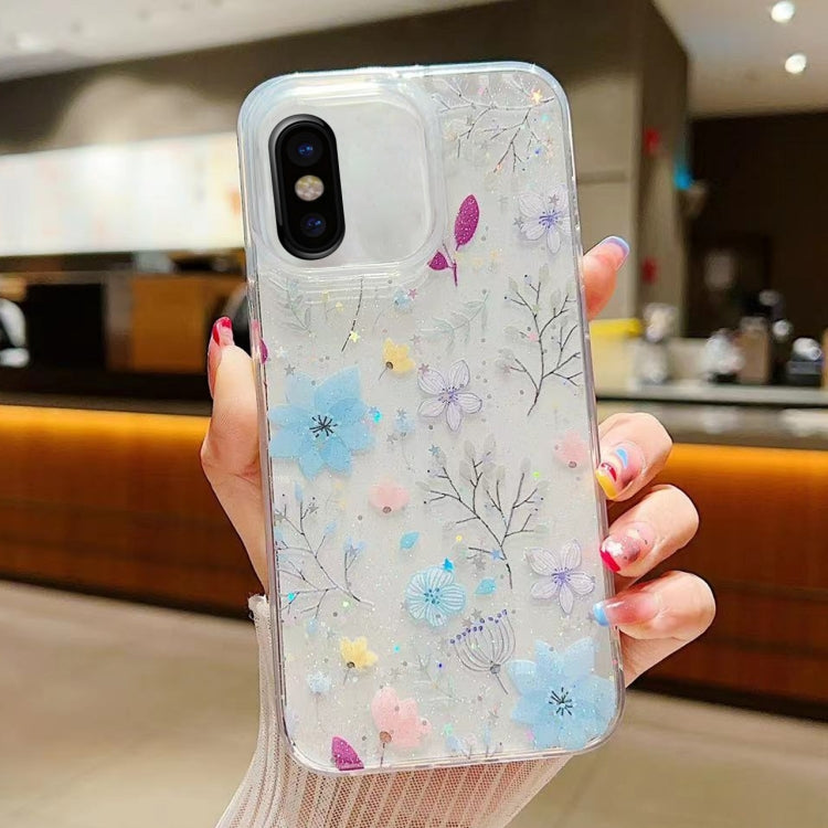 Fresh Small Floral Epoxy TPU Phone Case, For iPhone XS Max, For iPhone 7 Plus / 8 Plus, For iPhone X / XS