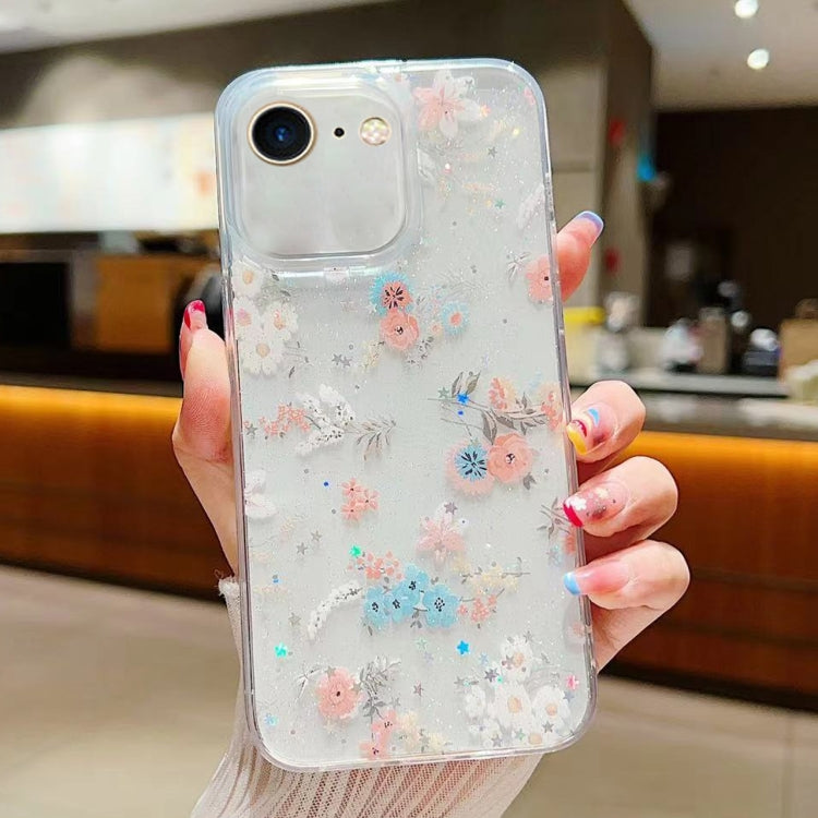 Fresh Small Floral Epoxy TPU Phone Case, For iPhone 14 Pro, For iPhone 14 Pro Max, For iPhone 7 / 8 / SE 2022, For iPhone 13 Pro Max, For iPhone 13 Pro