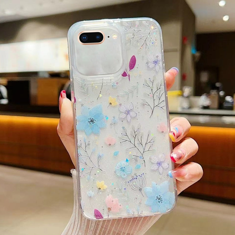 Fresh Small Floral Epoxy TPU Phone Case, For iPhone XS Max, For iPhone 7 Plus / 8 Plus, For iPhone X / XS