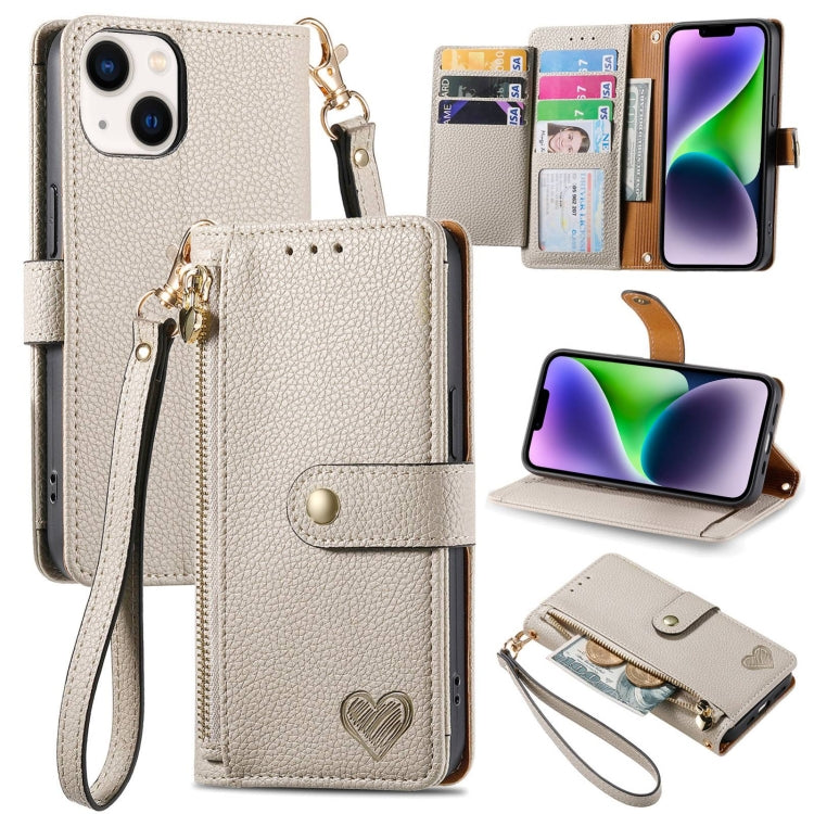 Love Zipper Lanyard Leather Phone Case, For iPhone 14, For iPhone 14 Pro, For iPhone 14 Pro Max, For iPhone 13 Pro Max, For iPhone 13 Pro