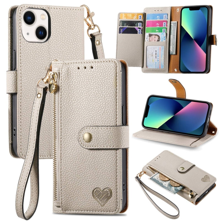 Love Zipper Lanyard Leather Phone Case, For iPhone 13, For iPhone 13 mini, For iPhone 12 mini, For iPhone 12 Pro Max, For iPhone 11 Pro Max