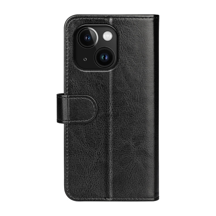 R64 Texture Horizontal Flip Leather Phone Case, For iPhone 15