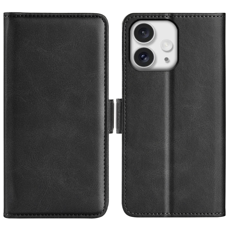 Dual-side Magnetic Buckle Horizontal Flip Leather Phone Case, For iPhone 16 Pro, For iPhone 16 Plus, For iPhone 16, For iPhone 16 Pro Max, For iPhone 16e, For iPhone 15 Pro Max