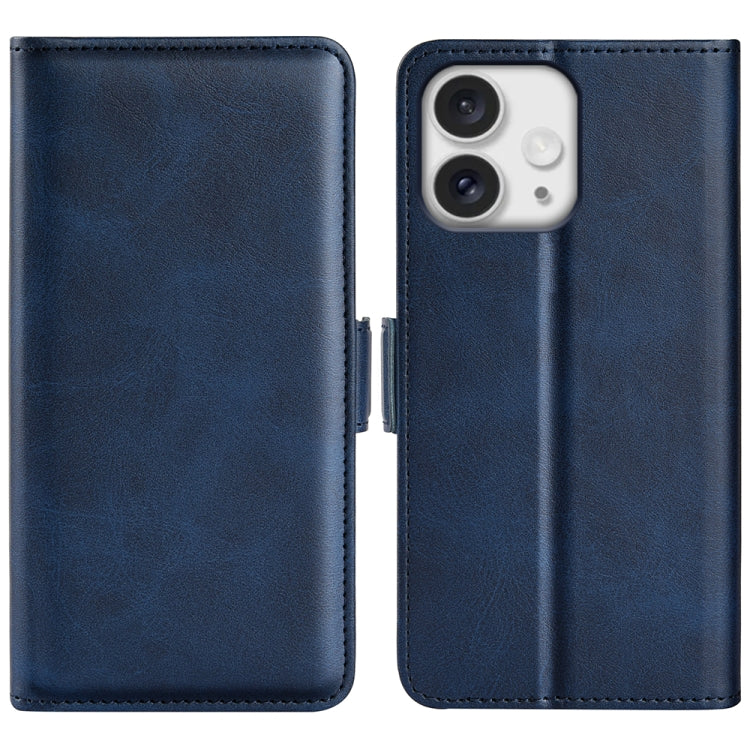 Dual-side Magnetic Buckle Horizontal Flip Leather Phone Case, For iPhone 16 Pro, For iPhone 16 Plus, For iPhone 16, For iPhone 16 Pro Max, For iPhone 16e, For iPhone 15 Pro Max