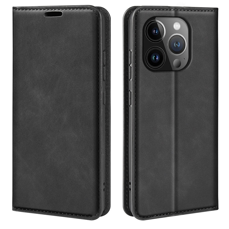 Retro-skin  Magnetic Suction Leather Phone Case, For iPhone 16 Pro Max, For iPhone 16 Pro, For iPhone 16 Plus, For iPhone 16, iPhone 16e, For iPhone 15 Pro Max