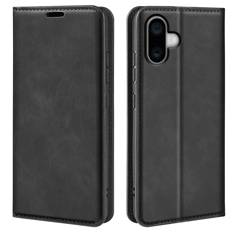 Retro-skin  Magnetic Suction Leather Phone Case, For iPhone 16 Pro Max, For iPhone 16 Pro, For iPhone 16 Plus, For iPhone 16, iPhone 16e, For iPhone 15 Pro Max