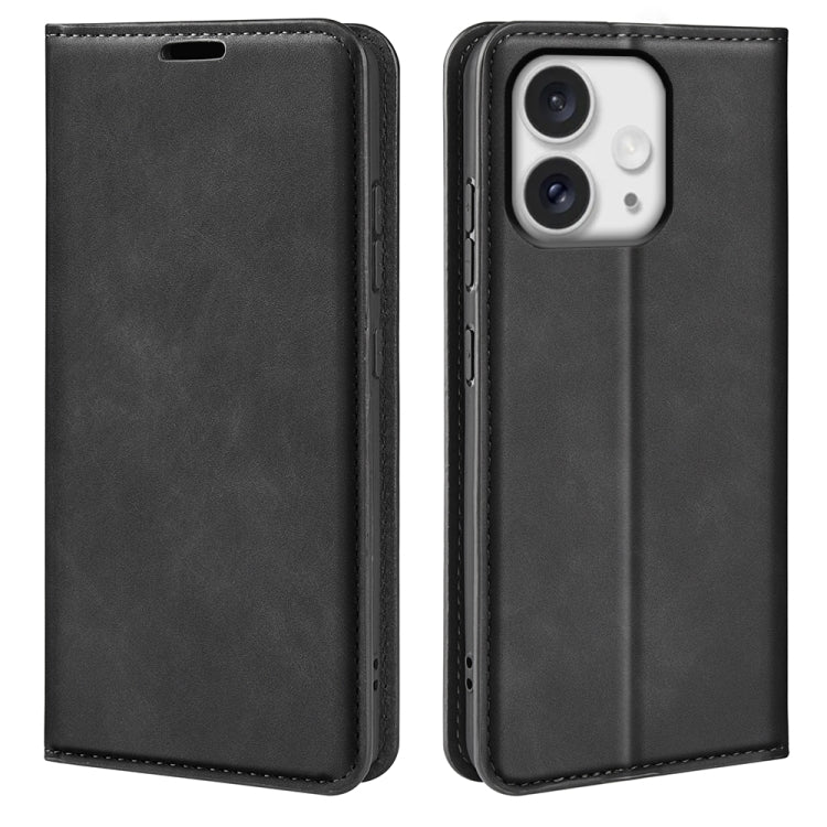 Retro-skin  Magnetic Suction Leather Phone Case, For iPhone 16 Pro Max, For iPhone 16 Pro, For iPhone 16 Plus, For iPhone 16, iPhone 16e, For iPhone 15 Pro Max