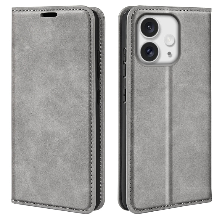 Retro-skin  Magnetic Suction Leather Phone Case, For iPhone 16 Pro Max, For iPhone 16 Pro, For iPhone 16 Plus, For iPhone 16, iPhone 16e, For iPhone 15 Pro Max