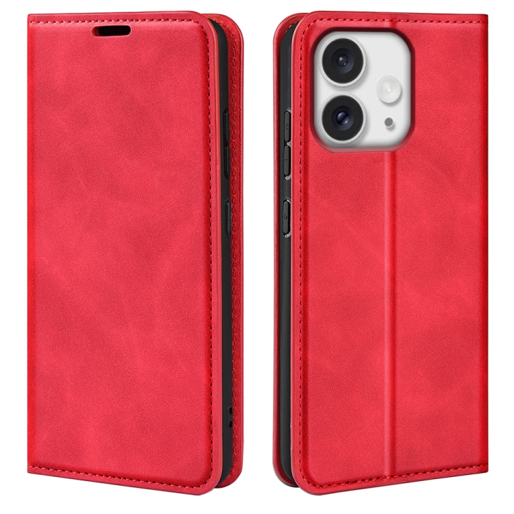 Retro-skin  Magnetic Suction Leather Phone Case, For iPhone 16 Pro Max, For iPhone 16 Pro, For iPhone 16 Plus, For iPhone 16, iPhone 16e, For iPhone 15 Pro Max