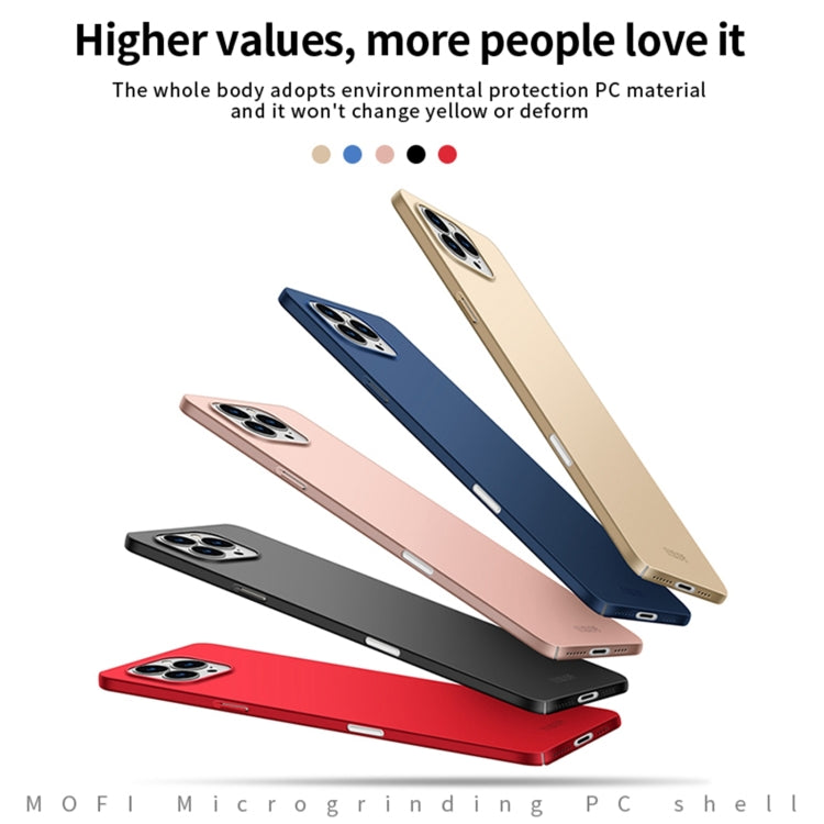 MOFI Frosted PC Ultra-thin Hard Phone Case, For iPhone 16 Pro Max, For iPhone 16 Pro, For iPhone 16 Plus, For iPhone 16, iPhone 16e, For iPhone 15 Pro Max