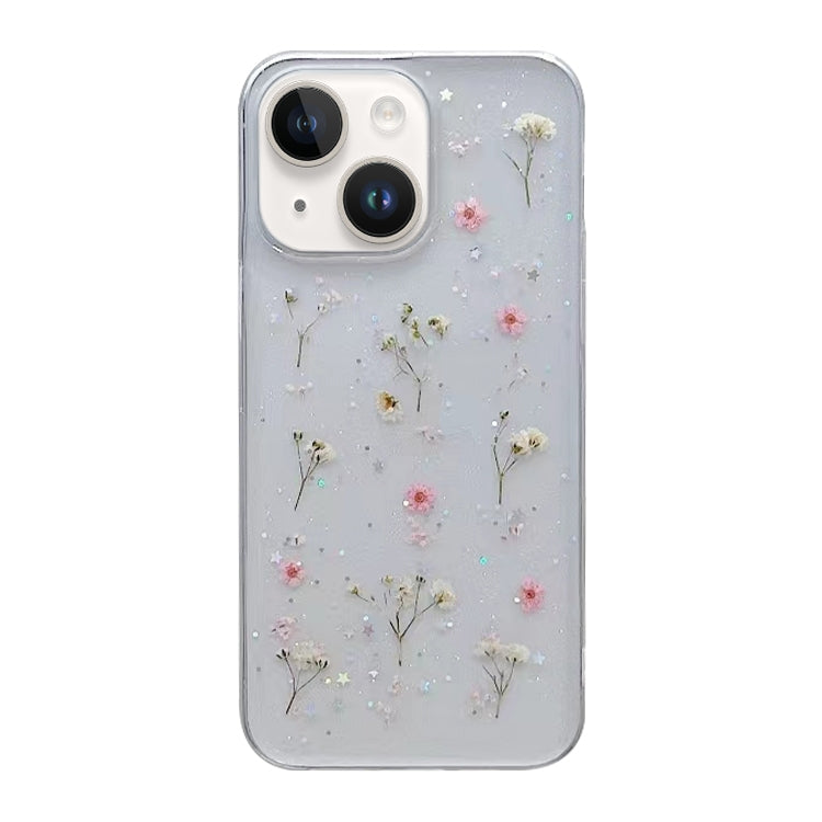 Gypsophila Flowers Pattern TPU Protective Phone Case, For iPhone 16e, For iPhone 16 Pro Max, For iPhone 16 Pro, For iPhone 16 Plus, For iPhone 16, For iPhone 15 Pro Max, For iPhone 15 Pro, For iPhone 15 Plus