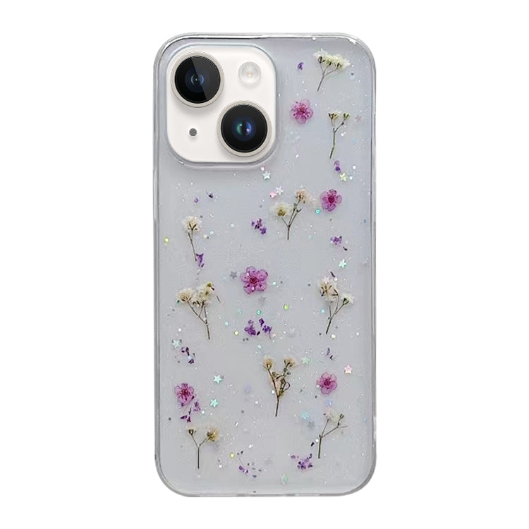 Gypsophila Flowers Pattern TPU Protective Phone Case, For iPhone 15