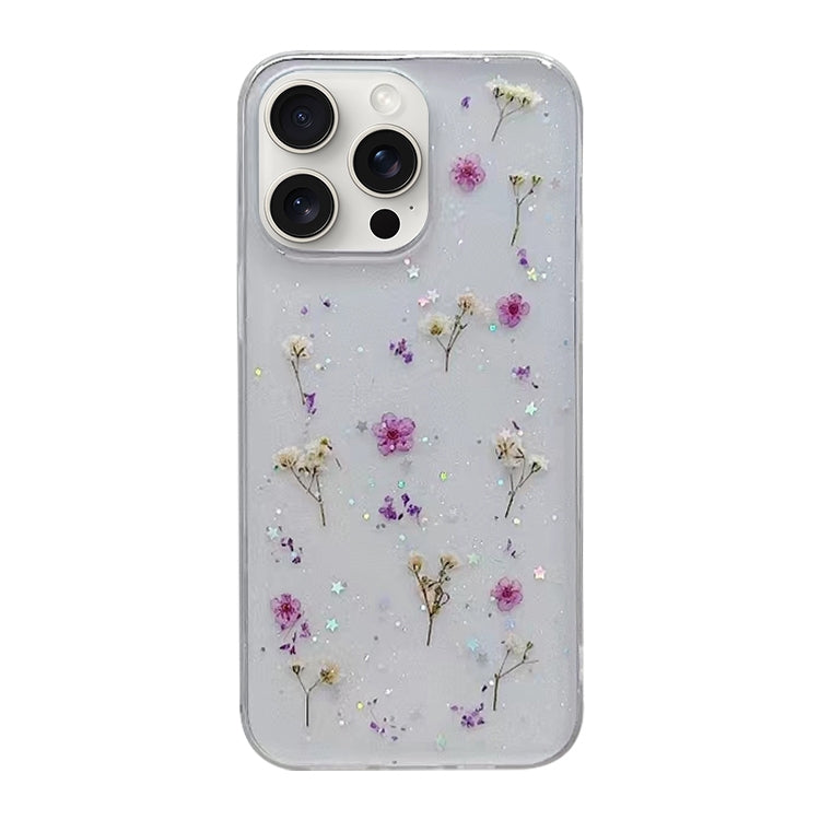 Gypsophila Flowers Pattern TPU Protective Phone Case, For iPhone 16e, For iPhone 16 Pro Max, For iPhone 16 Pro, For iPhone 16 Plus, For iPhone 16, For iPhone 15 Pro Max, For iPhone 15 Pro, For iPhone 15 Plus