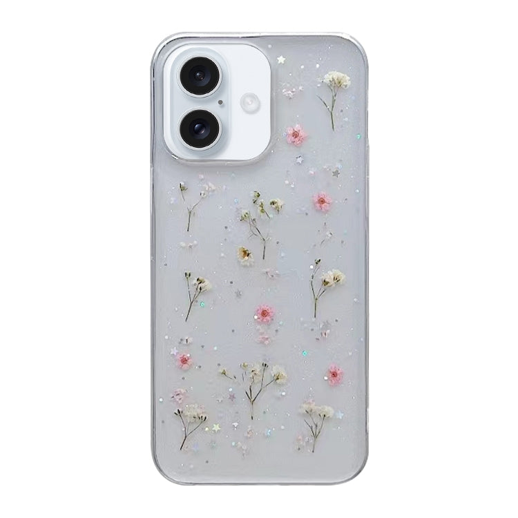 Gypsophila Flowers Pattern TPU Protective Phone Case, For iPhone 16e, For iPhone 16 Pro Max, For iPhone 16 Pro, For iPhone 16 Plus, For iPhone 16, For iPhone 15 Pro Max, For iPhone 15 Pro, For iPhone 15 Plus