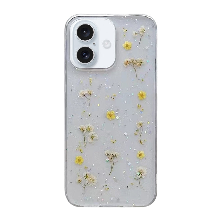 Gypsophila Flowers Pattern TPU Protective Phone Case, For iPhone 16e, For iPhone 16 Pro Max, For iPhone 16 Pro, For iPhone 16 Plus, For iPhone 16, For iPhone 15 Pro Max, For iPhone 15 Pro, For iPhone 15 Plus