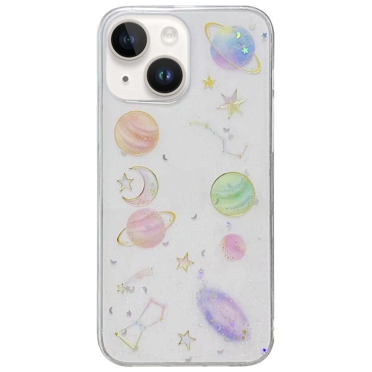 Cosmic Star Glitter Epoxy TPU Phone Case, For iPhone 16e, For iPhone 16 Pro Max, For iPhone 16 Pro, For iPhone 16 Plus, For iPhone 16, For iPhone 15 Pro Max, For iPhone 15 Pro, For iPhone 15 Plus, For iPhone 15