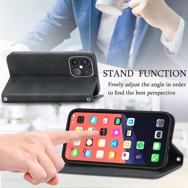 Retro Skin Feel Magnetic Flip Leather Phone Case, For iPhone 15 Pro Max, For iPhone 15 Pro, For  iPhone 15 Plus, For iPhone 15, For  iPhone 14 Plus