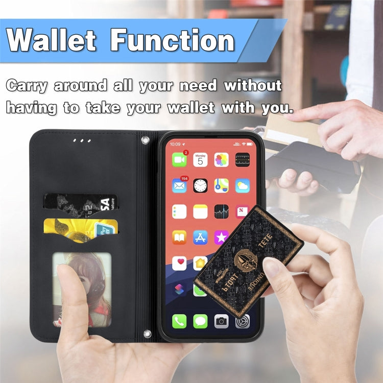 Retro Skin Feel Magnetic Flip Leather Phone Case, For iPhone 15 Pro Max, For iPhone 15 Pro, For  iPhone 15 Plus, For iPhone 15, For  iPhone 14 Plus