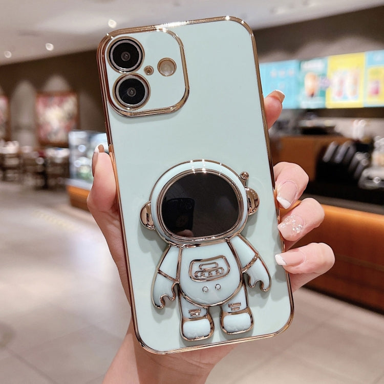 Electroplating Astronaut Holder Phone Case, For iPhone 16 Pro Max, For iPhone 16 Pro, For iPhone 16 Plus, For iPhone 16, For iPhone 15 Pro Max