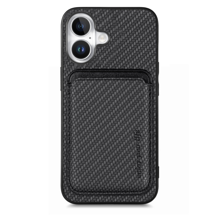 Carbon Fiber Leather Card Magsafe Phone Case, For iPhone 16 Pro Max, For iPhone 16 Pro, For iPhone 16 Plus, For iPhone 16, For iPhone 15 Pro Max, For iPhone 15 Pro