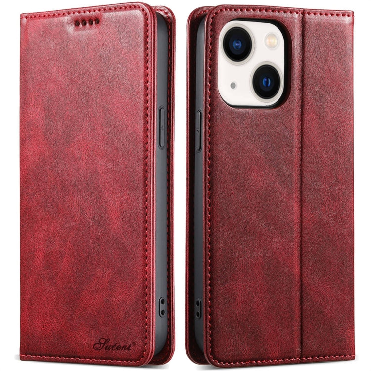 Suteni J02 Oil Wax Wallet Leather Phone Case, For iPhone 15 Plus, For iPhone 15, For iPhone 14 Plus, For iPhone 14, For iPhone 14 Pro, For iPhone 14 Pro Max