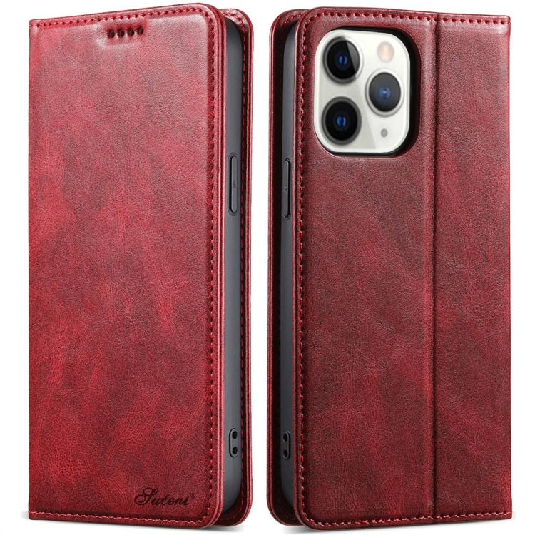 Suteni J02 Oil Wax Wallet Leather Phone Case, For iPhone 12 mini, For iPhone 11 Pro Max, For iPhone 11, For iPhone 11 Pro, For iPhone XR, For iPhone XS Max