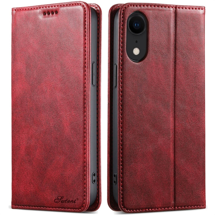 Suteni J02 Oil Wax Wallet Leather Phone Case, For iPhone 12 mini, For iPhone 11 Pro Max, For iPhone 11, For iPhone 11 Pro, For iPhone XR, For iPhone XS Max