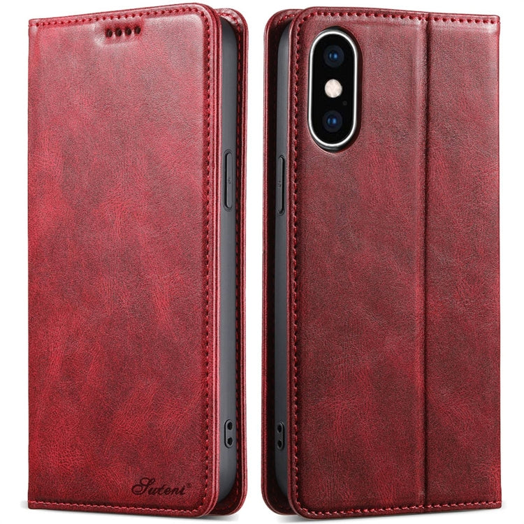 Suteni J02 Oil Wax Wallet Leather Phone Case, For iPhone 12 mini, For iPhone 11 Pro Max, For iPhone 11, For iPhone 11 Pro, For iPhone XR, For iPhone XS Max