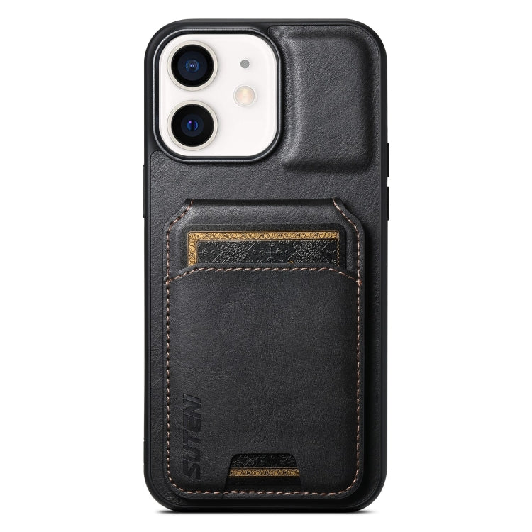 Suteni H02 Leather Wallet Stand Back Phone Case, For iPhone X / XS, For iPhone XR, For iPhone XS Max, For iPhone 12 / 12 Pro