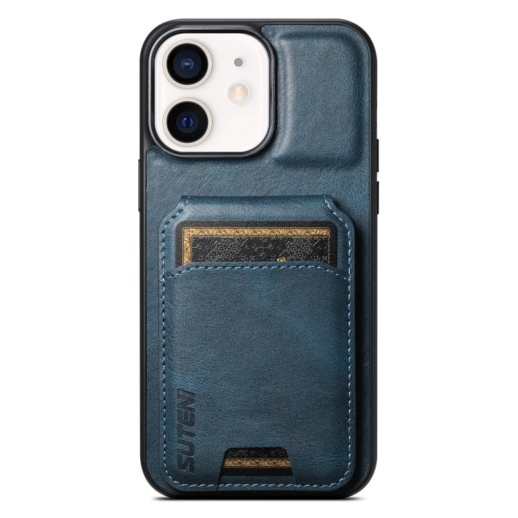 Suteni H02 Leather Wallet Stand Back Phone Case, For iPhone X / XS, For iPhone XR, For iPhone XS Max, For iPhone 12 / 12 Pro