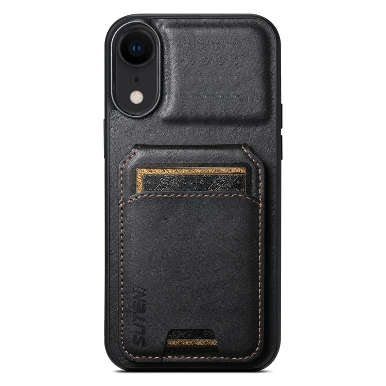 Suteni H02 Leather Wallet Stand Back Phone Case, For iPhone X / XS, For iPhone XR, For iPhone XS Max, For iPhone 12 / 12 Pro