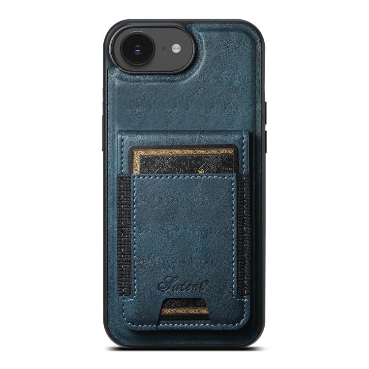 Suteni H17 Oil Eax Leather MagSafe Detachable Wallet Phone Case, For iPhone 16e, For iPhone 16 Pro Max, For iPhone 16 Pro, For iPhone 16 Plus, For iPhone 16, For iPhone 15 Pro Max