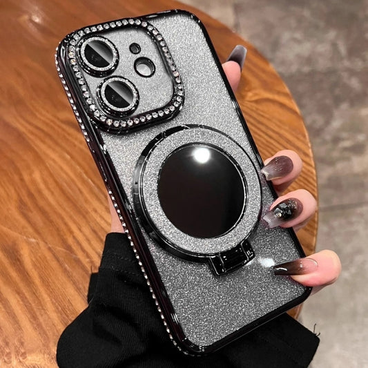 Rhinestone Mirror Glitter MagSafe TPU Phone Case, For iPhone 12, For iPhone 12 Pro Max, For iPhone 12 Pro, For iPhone 11 Pro Max, For iPhone 11