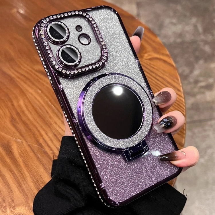 Rhinestone Mirror Glitter MagSafe TPU Phone Case, For iPhone 12, For iPhone 12 Pro Max, For iPhone 12 Pro, For iPhone 11 Pro Max, For iPhone 11