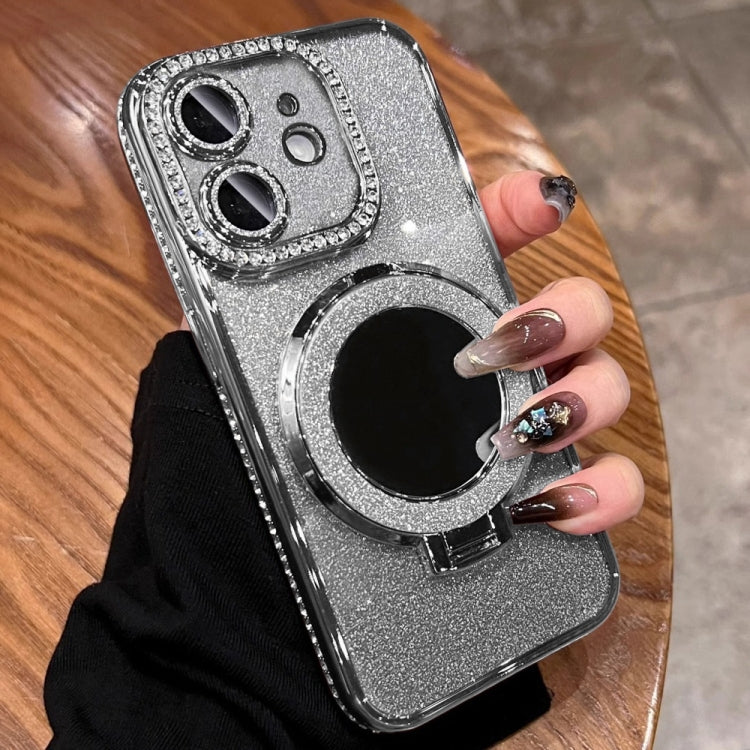 Rhinestone Mirror Glitter MagSafe TPU Phone Case, For iPhone 12, For iPhone 12 Pro Max, For iPhone 12 Pro, For iPhone 11 Pro Max, For iPhone 11