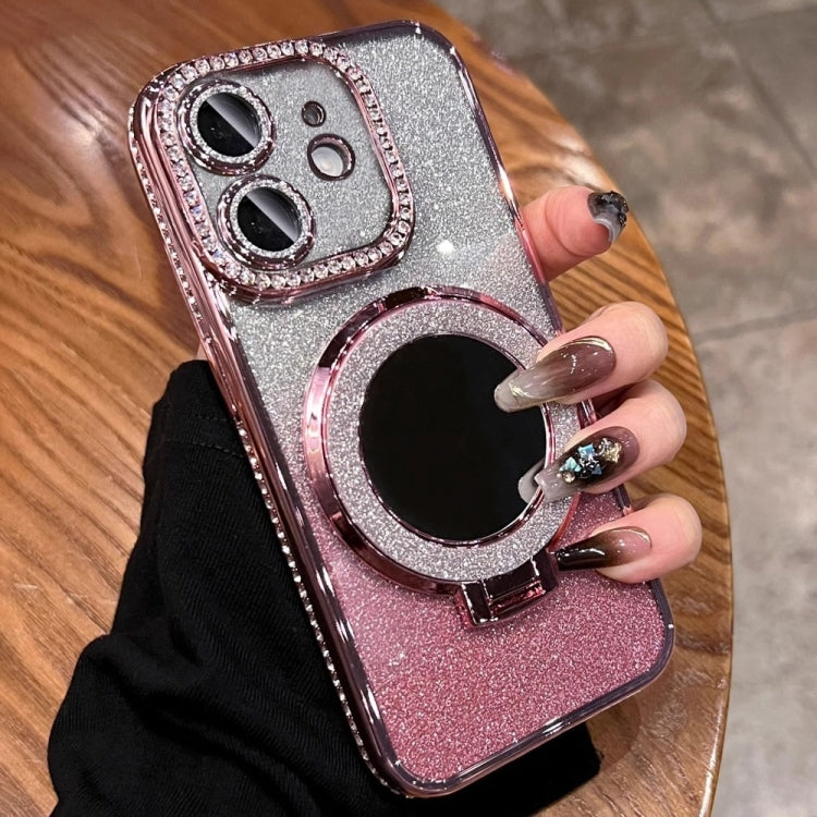 Rhinestone Mirror Glitter MagSafe TPU Phone Case, For iPhone 12, For iPhone 12 Pro Max, For iPhone 12 Pro, For iPhone 11 Pro Max, For iPhone 11