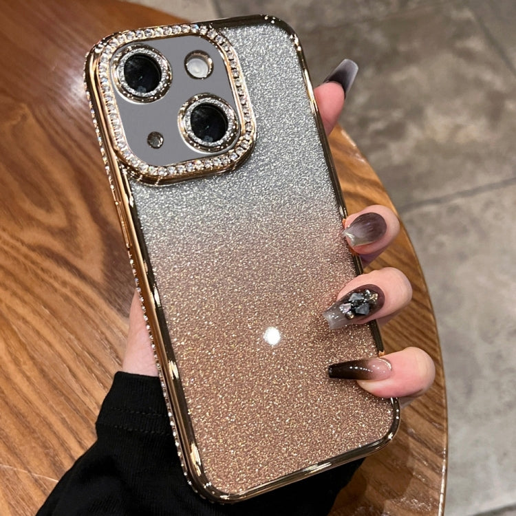 Diamond Gradient Glitter TPU Phone Case, For iPhone 15 Pro, For iPhone 15 Plus, For iPhone 15, For iPhone 14 Plus, For iPhone 14